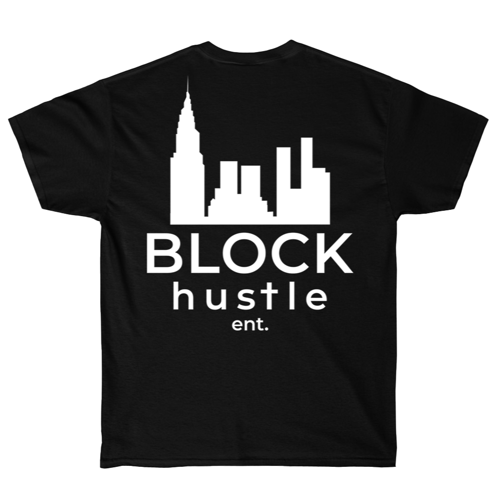 Block Hustle Logo Tee - Blk